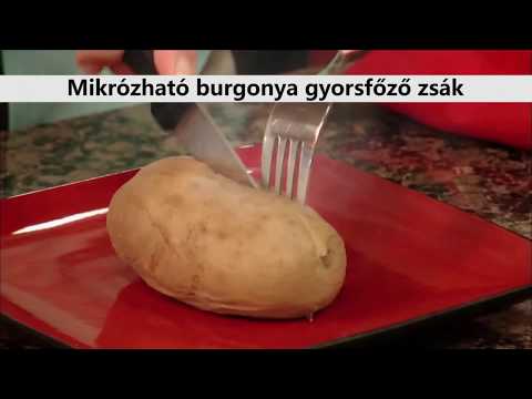 Mikrózható burgonya gyorsfőző zsák