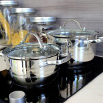 Rozsdamentes acél edény fedővel 3l – Cook Line