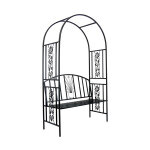 Boltíves rózsafuttató keret paddal 122x58x203 cm