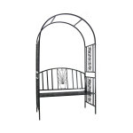 Boltíves rózsafuttató keret paddal 122x58x203 cm