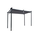 Kerti pergola 300x300x230 cm - Szürke