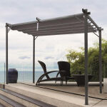 Kerti pergola 300x300x230 cm - Szürke