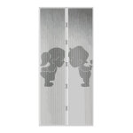 Fiú + lány mintás szúnyogháló függöny ajtóra 100x210 cm