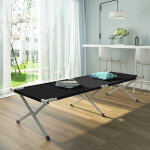 Trizand Kemping ágy - 186x70x43 cm - Fekete
