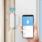 Smart Wi-Fi-s nyitásérzékelő - 2 x AAA - öntapadós