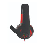 Gaming fejhallgató mikrofonnal - Esperanza Condor EGH300R - Piros