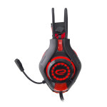 Gaming fejhallgató mikrofonnal - Esperanza Deathstrike EGH420R - Piros