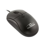 Vezetékes egér - Titanum Piranha TM107K - Fekete