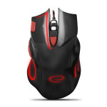 Vezetékes gamer egér - Esperanza Hawk EGM401KR - Fekete, Piros
