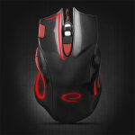 Vezetékes gamer egér - Esperanza Hawk EGM401KR - Fekete, Piros