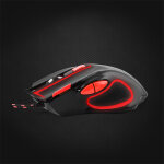 Vezetékes gamer egér - Esperanza Hawk EGM401KR - Fekete, Piros
