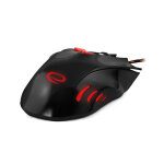 Vezetékes gamer egér - Esperanza Hawk EGM401KR - Fekete, Piros