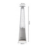 GardenLine Rozsdamentes acél gázos teraszfűtő - 227 cm
