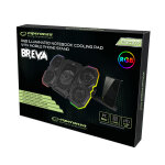Világító RGB hűtőpad gaming notebookhoz telefontartóval (17) - Esperanza Breva EGC107