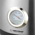 Elektromos vízforraló (1,7 L) - Esperanza Thames EKK029 - Inox rozsdamentes acél