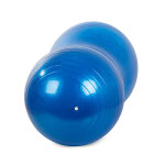 Széles fitnesz labda pumpával - 90 cm - Kék