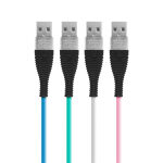 Adatkábel - microUSB - szilikon bevonat - 2A - 2m