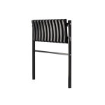Összecsukható pad temetőbe - 68 cm - Fekete