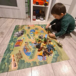 Dinoszaurusz szett szőnyeggel és kiegészítőkkel (24 db)