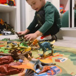 Dinoszaurusz szett szőnyeggel és kiegészítőkkel (24 db)