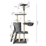 Macska kaparófa - 138 cm - Szürke