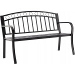 GardenLine Kerti pad bővíthető asztallal - 127 x 53 x 84 cm - Fekete