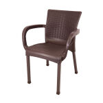 GardenLine rattan hatású kerti szék - 60 x 60 x 82 cm - Barna