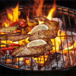 Faszenes kerti grillsütő - 55 x 35 x 32 cm