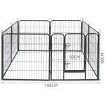 Kisállat kennel - 160 x 160 x 80 cm