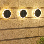 Kör alakú LED-es szolár lámpa - 11,2 x 12,5 cm - 2 db