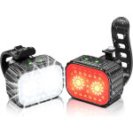LED-es kerékpár lámpa szett - Újratölthető akkumulátorral