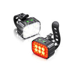 LED-es kerékpár lámpa szett - Újratölthető akkumulátorral