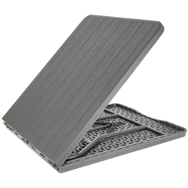 Osszecsukhato-kerti-asztal-Sotetszurke-180-x-74-cm8 Összecsukható kerti asztal - Sötétszürke - 180 x 74 cm