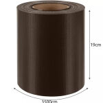 PVC kerítésszalag - 19 cm x 35 m - 450g m2 - Barna