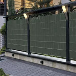 PVC kerítésszalag - 19 cm x 35 m - 450g/m2 - Zöld