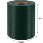 PVC kerítésszalag - 19 cm x 35 m - 450g/m2 - Zöld
