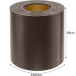 PVC kerítésszalag - 19 cm x 35 m - 630g/m2 - Barna