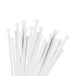 Vezetékkötegelő - 100 x 2,5 mm - 100 db - Fehér