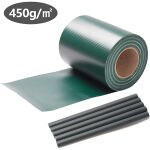 PVC kerítésszalag - 19 cm x 35 m - Zöld - 450g/m²