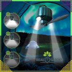 Hordozható akkumulátoros ventilátor LED világítással – 5200 mAh