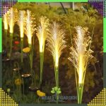 Pampafű LED lámpa dekoráció - 2 darab - 85 cm