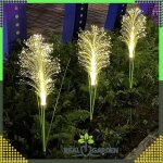 Pampafű LED lámpa dekoráció - 2 darab - 85 cm
