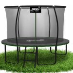 Trambulin biztonsági hálóval és létrával - 312 cm (1)