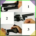 Kerékpár markolat szarvakkal – ergonomikus, csúszásmentes, fekete-szürke
