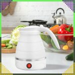 Összecsukható utazó vízforraló – 600 ml, 600W, fehér