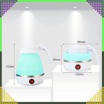 Összecsukható utazó vízforraló – 600 ml, 600W, fehér