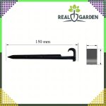 Szárnyas rögzítő tüske 16–20 mm csepegtetőcsőhöz – 100 db, 15 cm