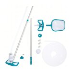 Bestway 58234 Aquaclean medencetisztító készlet – teleszkópos nyéllel és vákuumos kefével