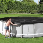 Bestway 58249 medencetakaró ponyva – Ø 488 cm, fekete