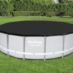 Bestway 58249 medencetakaró ponyva – Ø 488 cm, fekete
